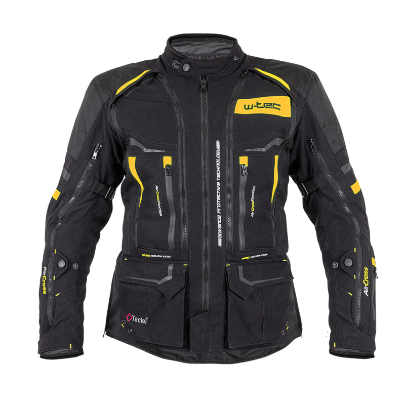 Moto bunda W-TEC Aircross černo-zlatá 4XL