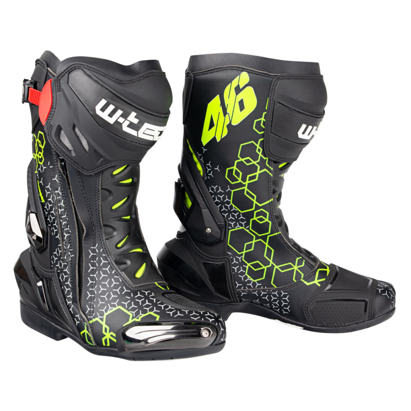 Pánské moto boty W-TEC Reaper černo-zelená 47