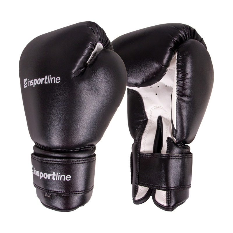 Boxerské rukavice inSPORTline Metrojack černo-bílá 10oz