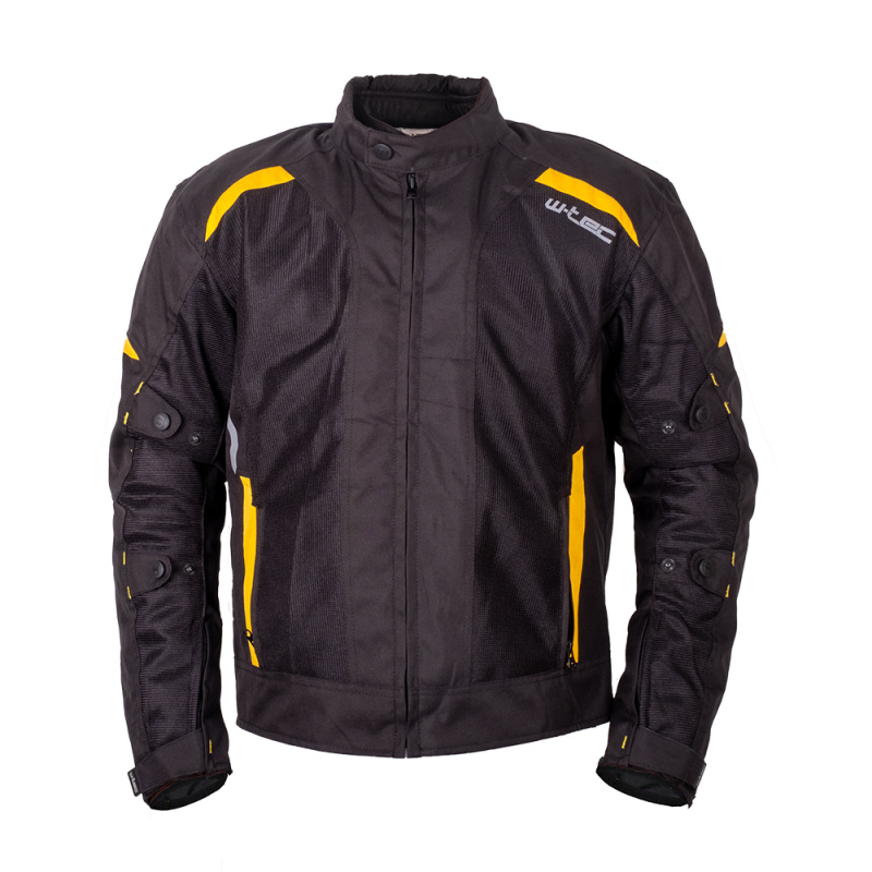 Pánská letní moto bunda W-TEC Tosheck černo-žlutá M