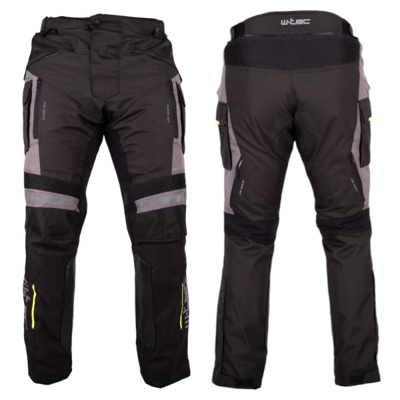 Moto kalhoty W-TEC Smackton černá XXL rozšířená