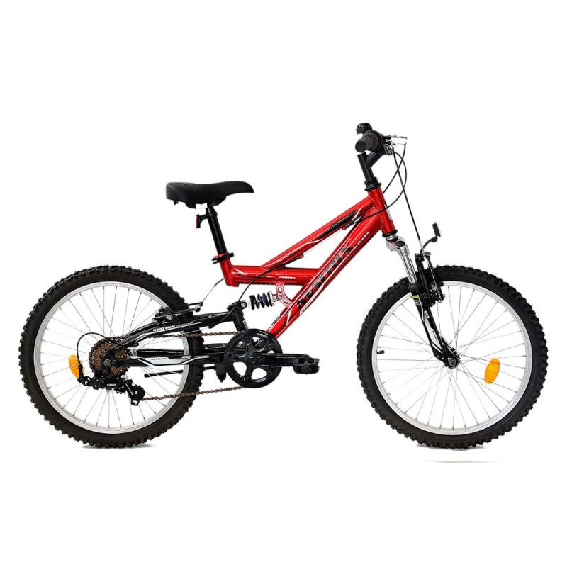 Dětské kolo Reactor Flash 20" 9.0 XS (15", 130-160 cm) tmavě červená-černá