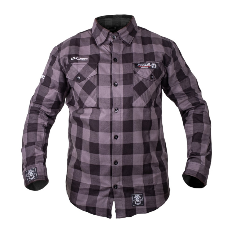 Košile W-TEC Black Heart Respector šedá 4XL