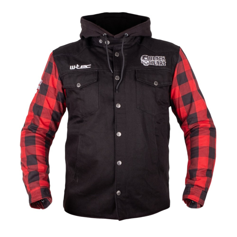 Bunda na chopper W-TEC Black Heart Ruffster černo-červená 5XL