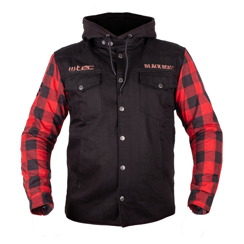 Moto bunda W-TEC Black Heart Radikaal červeno-černá M