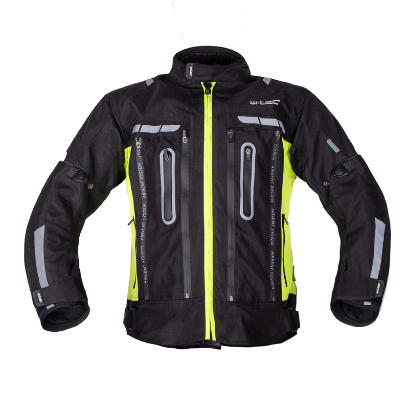 Moto bunda W-TEC Gelnair EVO černá-fluo 5XL