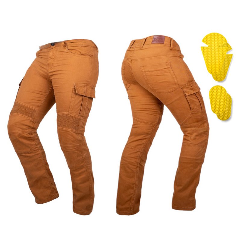 Moto jeansy W-TEC Wallbridge Caramel karamelová 32/32