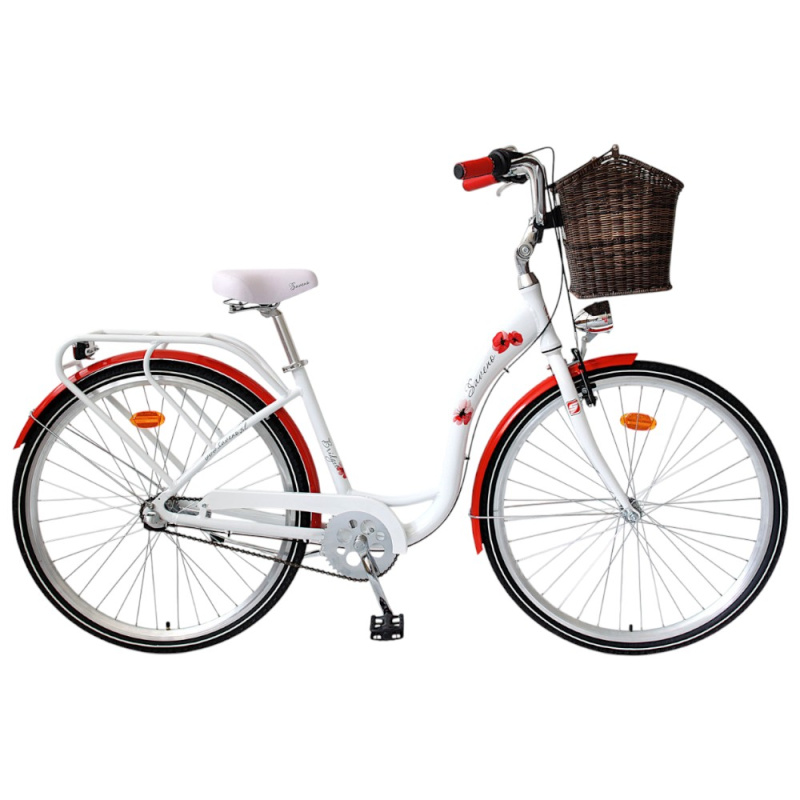 Městské kolo Saveno Bridget 28" - model 2025 M (17", 160-180 cm) bílá