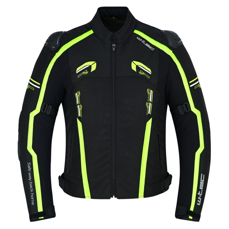 Moto bunda W-TEC Tonkawo černá-fluo L
