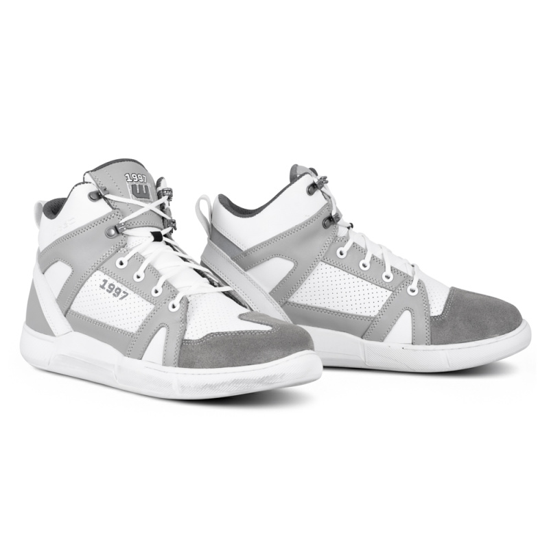 Moto boty W-TEC Arimes bílo-šedá 45