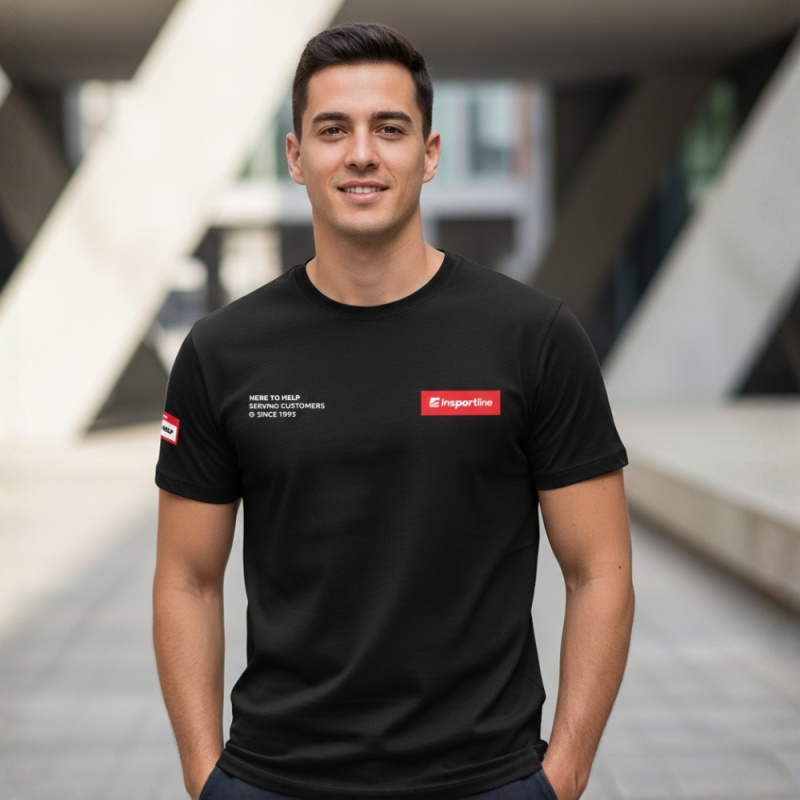 Tričko inSPORTline Signature černá 3XL