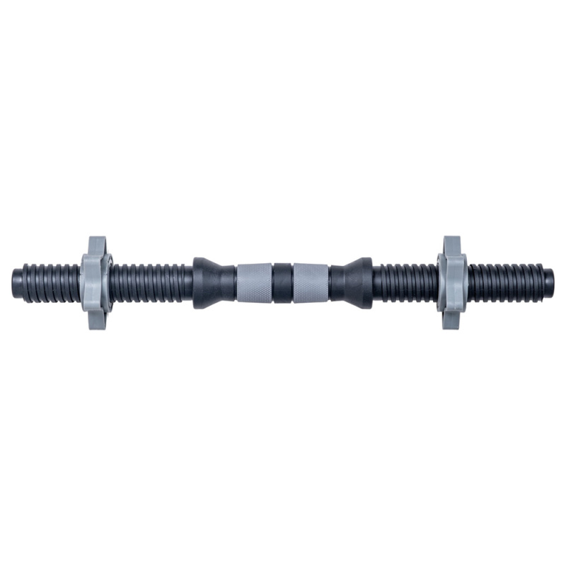 Hřídel na jednoruční činku inSPORTline Plafor 41cm/30mm plastová, se závitem a objímkami