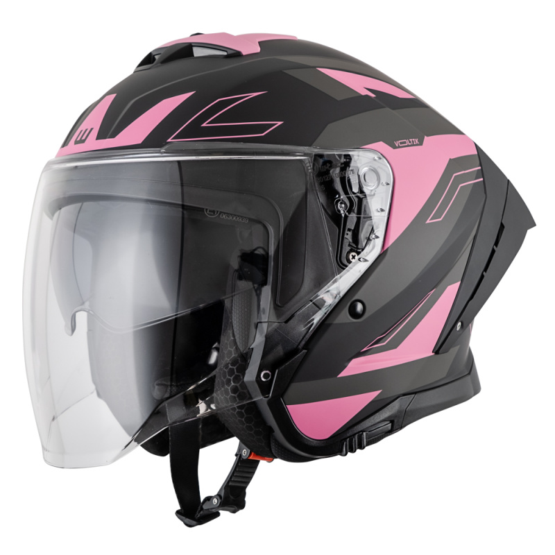Moto přilba W-TEC Voltik Shockrose růžová XL (61-62)