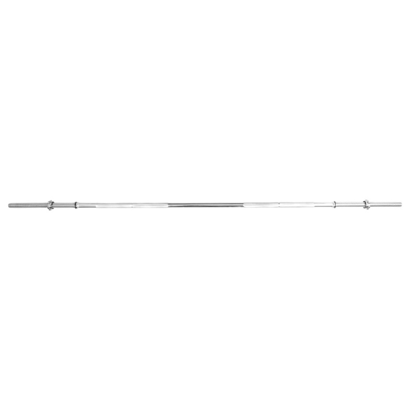 Vzpěračská tyč inSPORTline Welenorty rovná 220cm/30mm se závitem a objímkami