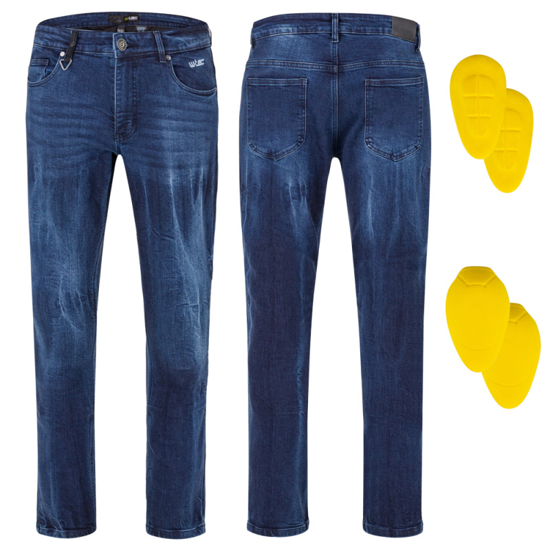 Pánské moto jeansy W-TEC Capital tmavě modrá 34/32