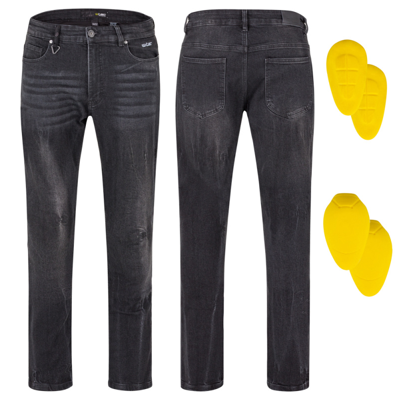 Pánské moto jeansy W-TEC Capital černá 34/34