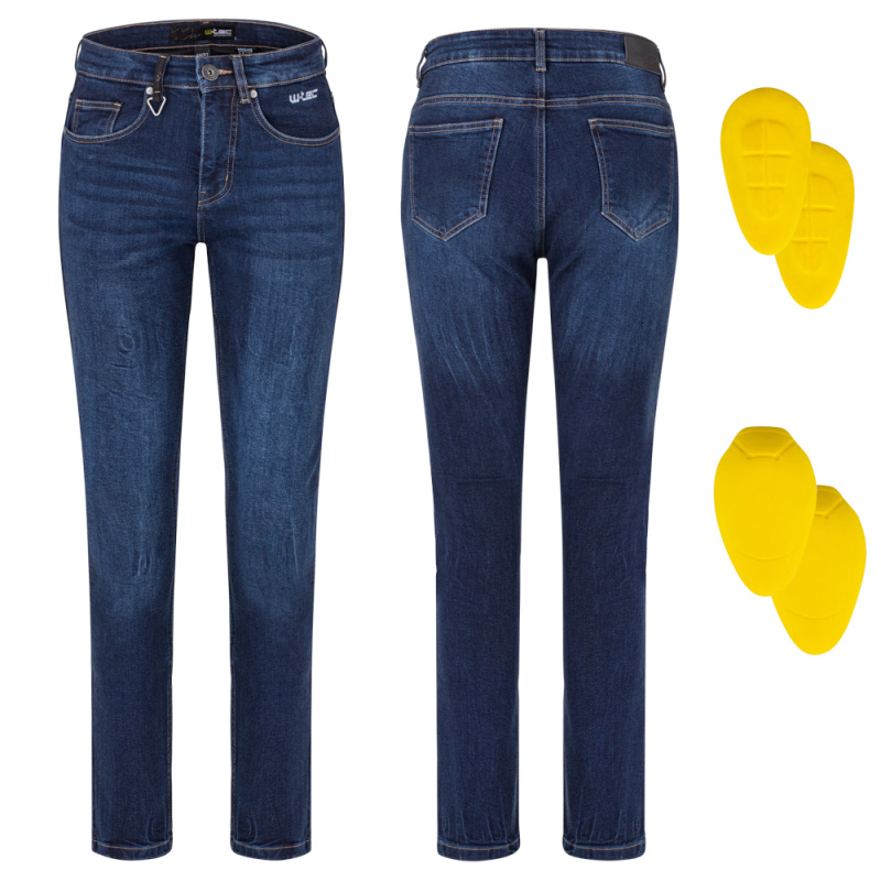 Dámské moto jeansy W-TEC Nairobi tmavě modrá 36/33