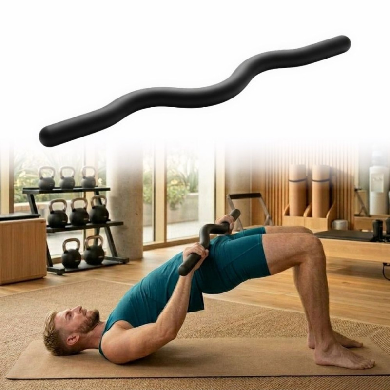 Ergonomická činka na pilates inSPORTline Silathes 110 cm / 11,25 kg