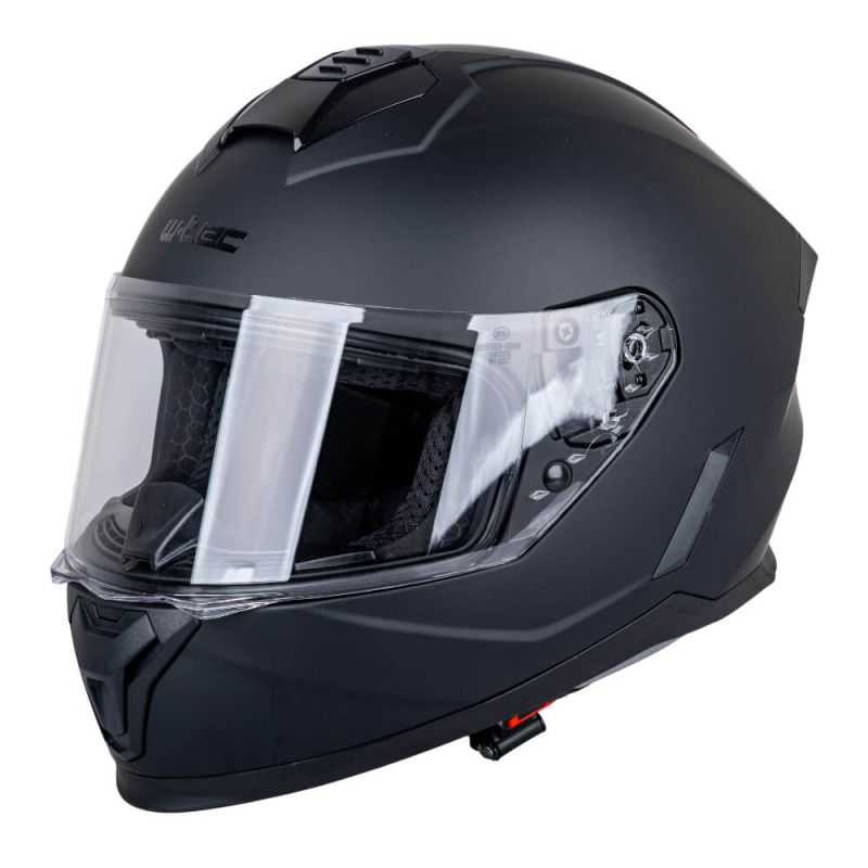 Dětská integrální moto přilba W-TEC Basmeck fluo žlutá lesk XL (55-56)
