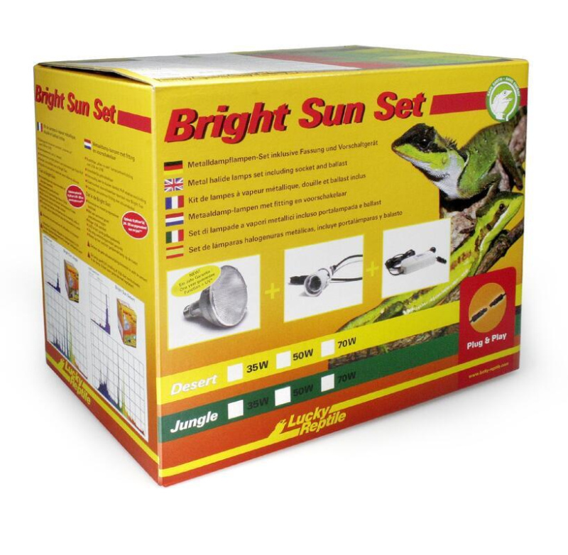 Lucky Reptile Bright Sun UV - kompletní sady EVO Jungle 35w