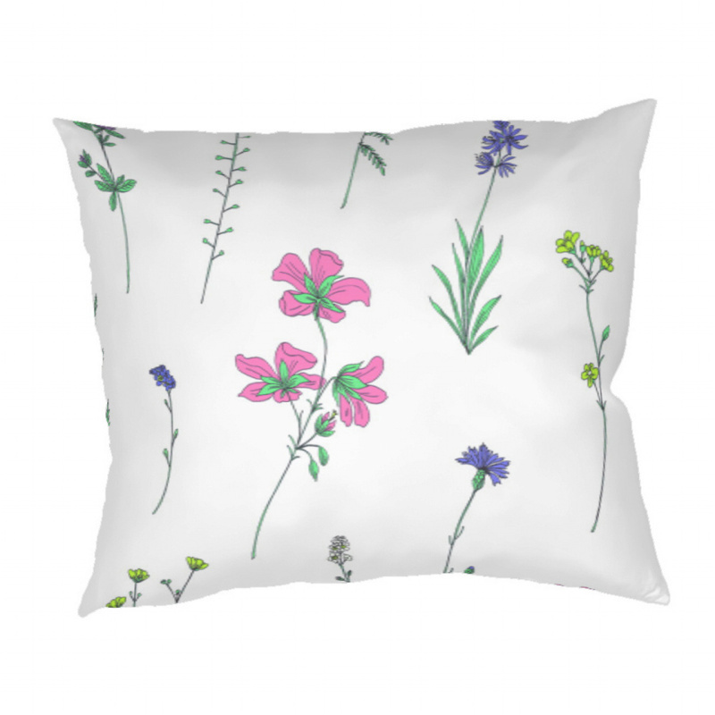 Dadka Povlak na polštář bavlna Herbal starorůžový Varianta: Povlak na polštář bavlna Herbal starorůžový 50x70 cm