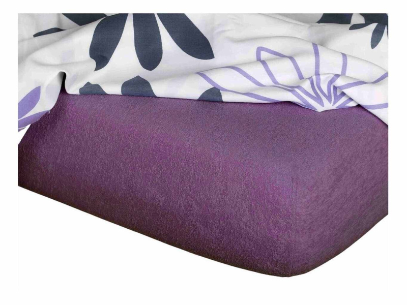 Dadka Froté prostěradlo 90x200x20 purpur Nestandard