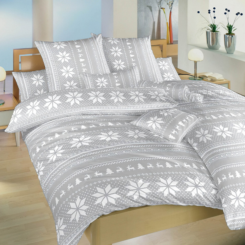 Dadka Povlečení krep Sobi šedí Varianta: Povlečení krep Sobi šedí 140x200, 70x90 cm