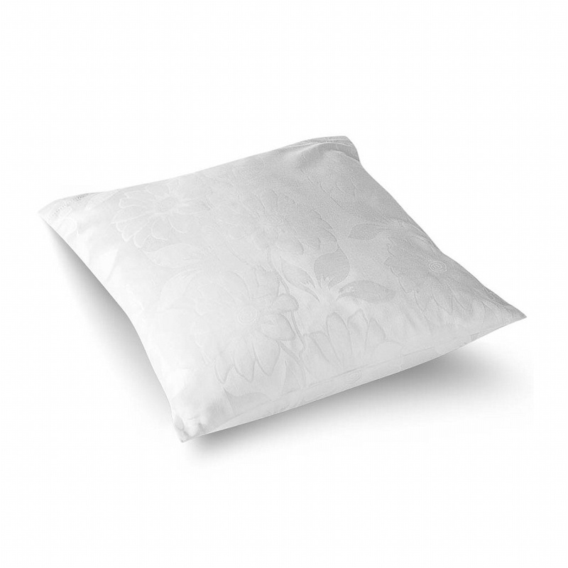 Dadka Povlak na polštář damašek Jiřiny bílé Varianta: Povlak na polštář damašek Jiřiny bílé 50x70 cm