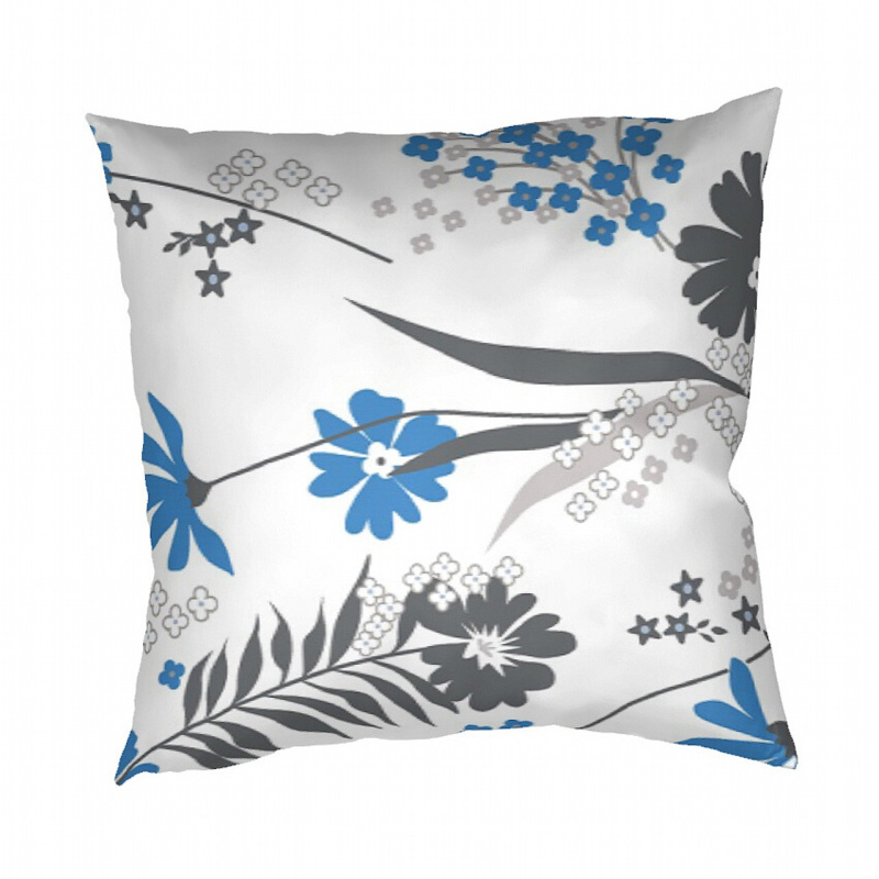 Dadka Povlak na polštář krep Agáta denim na bílém Varianta: Povlak na polštář krep Agáta denim na bílém 40x40 cm