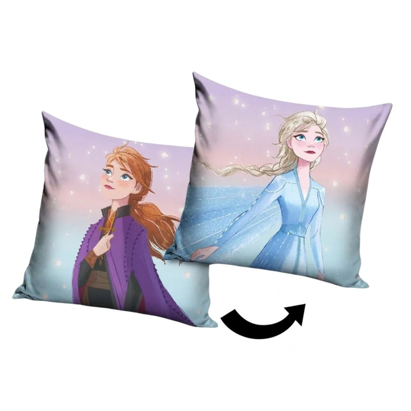 Carbotex Polštářek Ledové Království Princezny Anna a Elsa Varianta: Polštářek Ledové Království Princezny Anna a Elsa 40x40 cm