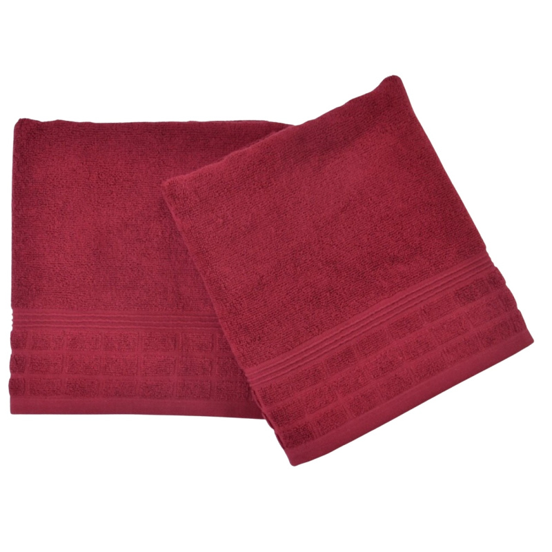 Praktik Ručník a osuška RINGO 450 g/m2 Varianta: Ručník RINGO 50x100 cm bordó