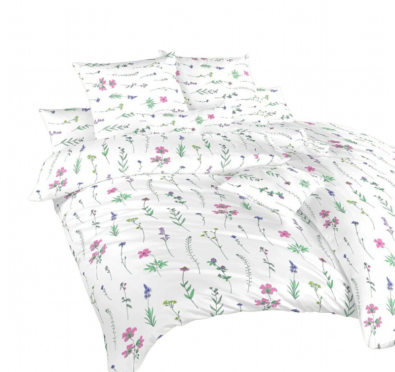 Dadka Povlečení krep Herbal starorůžový Varianta: Povlečení krep Herbal starorůžový 140x200, 70x90 cm