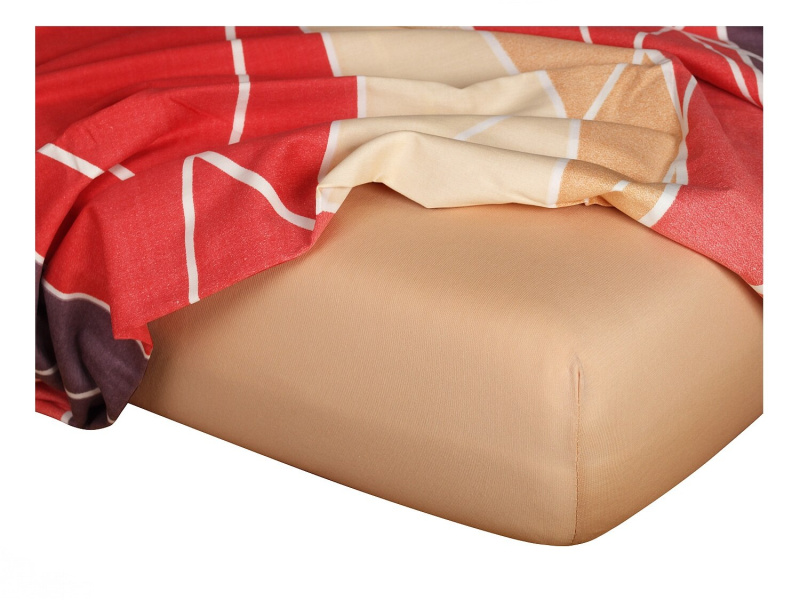 Dadka Jersey prostěradlo světle hnědá B Varianta: Jersey prostěradlo světle hnědá 90x200x20 cm