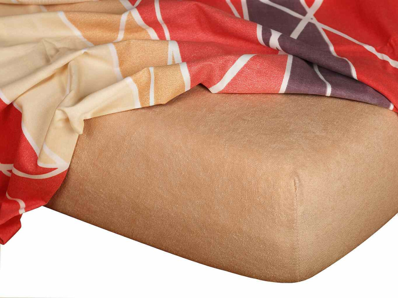 Dadka Froté prostěradlo 90x200x20 světle hnědé Nestandard