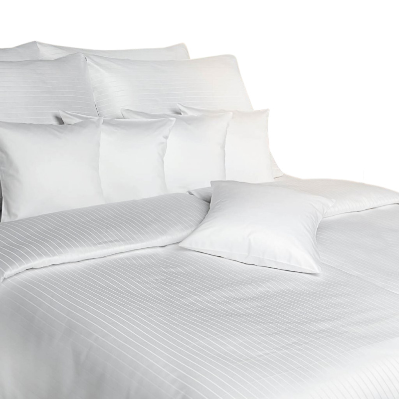 Dadka Povlečení atlas grádl Polycotton bílý pruh Varianta: Povlečení atlas grádl Polycotton bílý pruh 140x200, 70x90 cm
