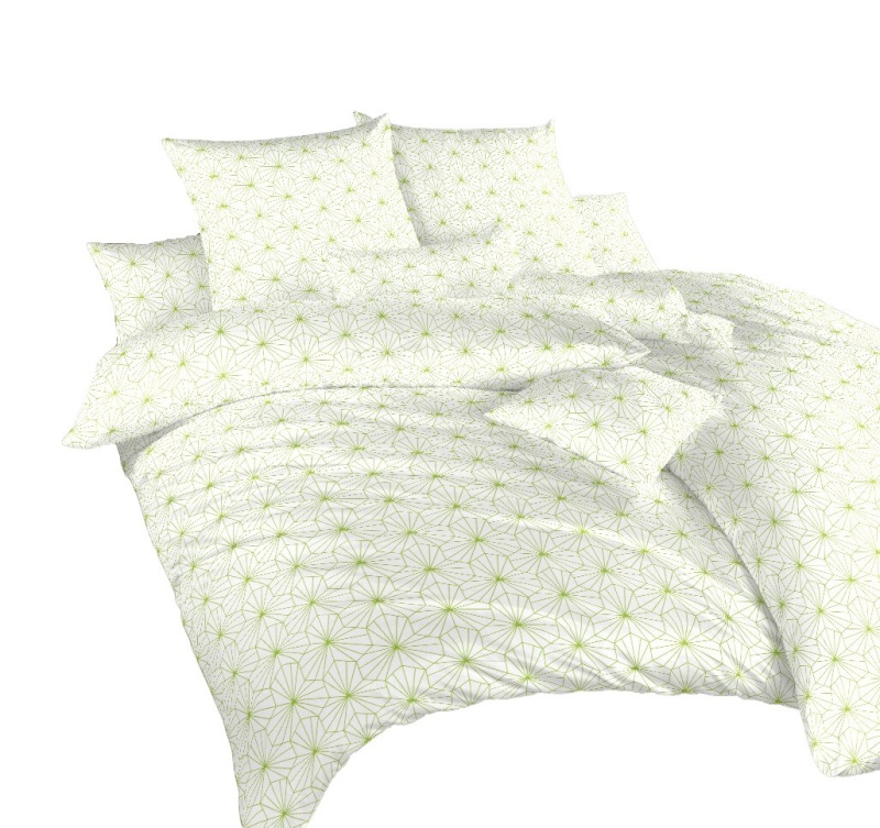 Dadka Povlečení bavlna Krystal kiwi na bílém Varianta: Povlečení bavlna Krystal kiwi na bílém 140x200, 70x90 cm