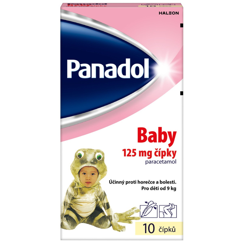 PANADOL BABY 125MG čípek 10