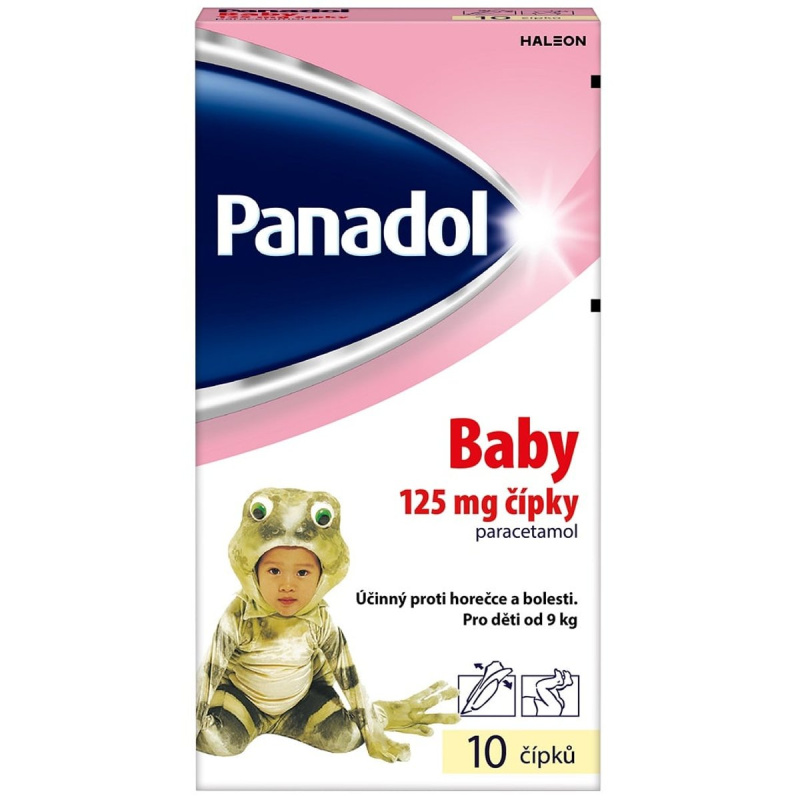 PANADOL BABY 125MG čípek 10