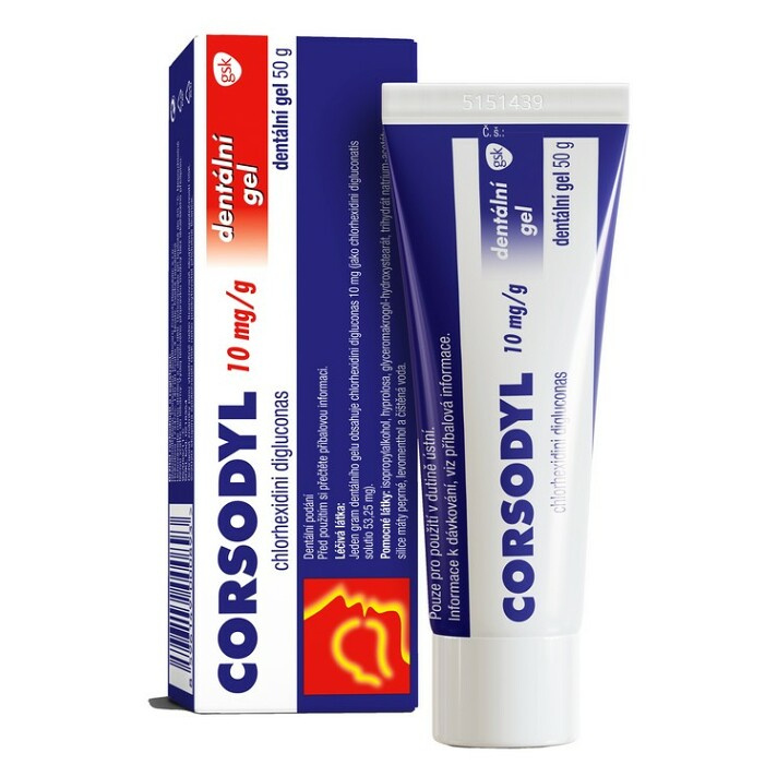 CORSODYL 10MG/G Dentální gel 1X50G