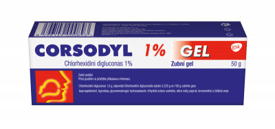 CORSODYL 10MG/G Dentální gel 1X50G
