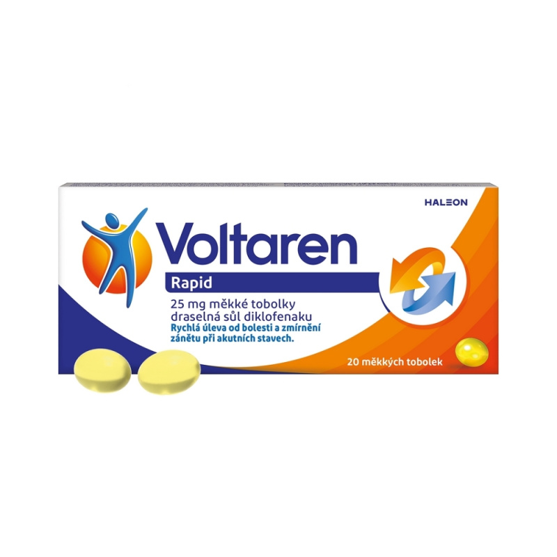 VOLTAREN RAPID 25MG Měkká tobolka 20