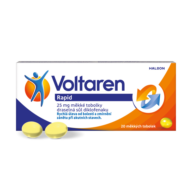 VOLTAREN RAPID 25MG Měkká tobolka 20