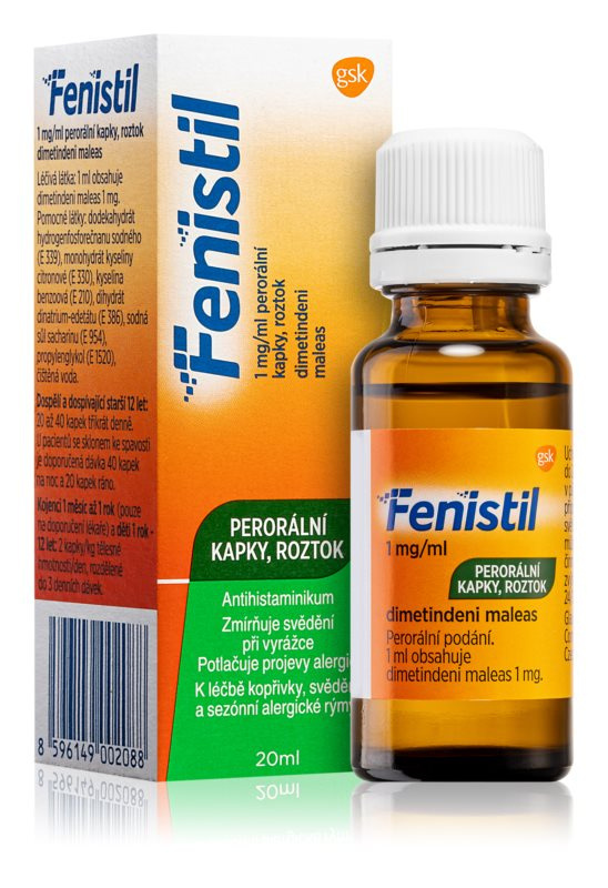 FENISTIL 1MG/ML Perorální kapky, roztok 1X20ML