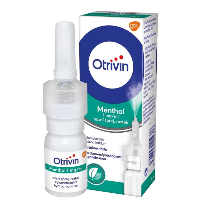 OTRIVIN MENTHOL 1MG/ML Nosní sprej, roztok 1X10ML I