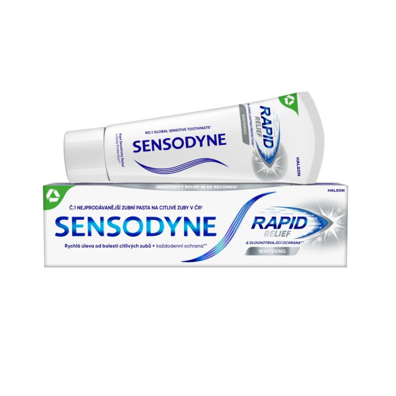 Sensodyne Rapid Whitening bělicí zubní pasta pro citlivé zuby 75 ml