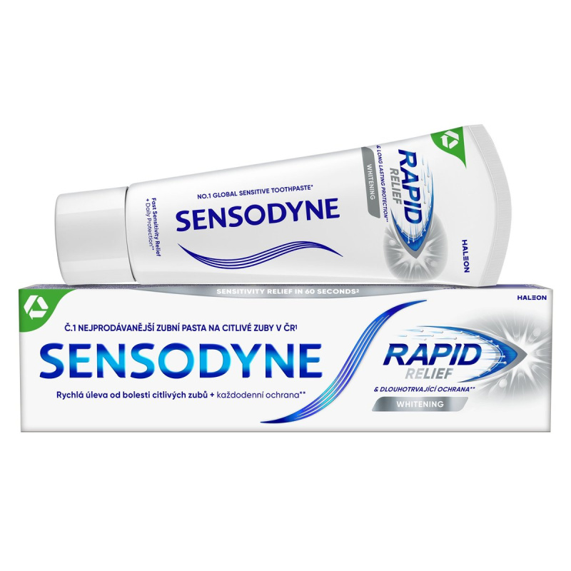 Sensodyne Zubní pasta rapid whitening pro citlivé a bílé zuby