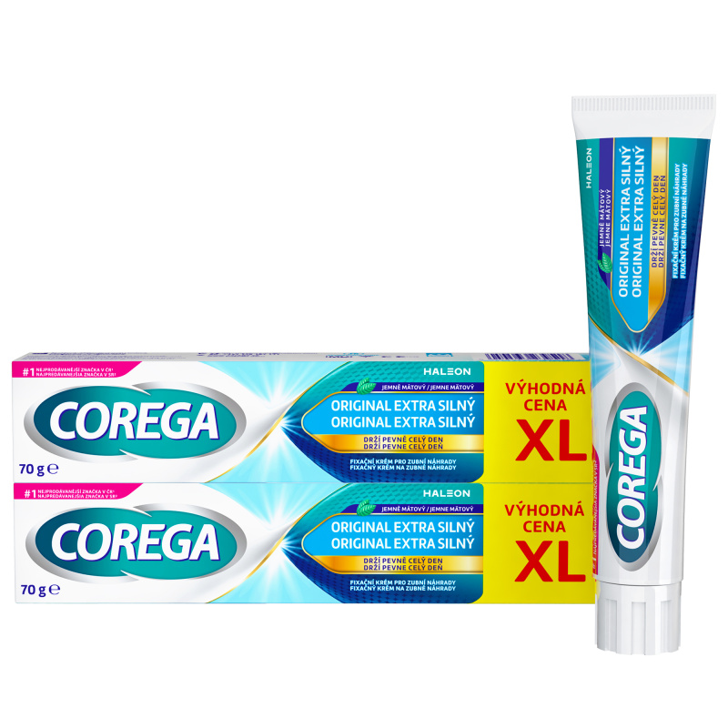 COREGA Original extra silný fixační krém XL 2 x 70 g