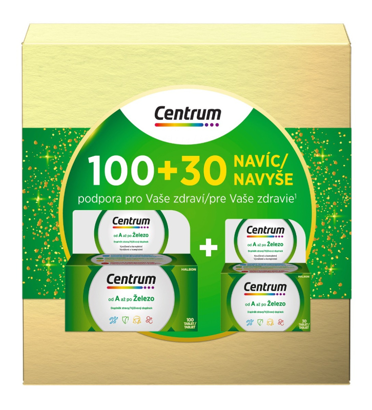 CENTRUM Multivitamín AZ 100 + 30 tablet NAVÍC