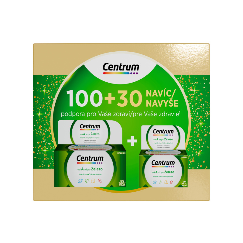 CENTRUM Multivitamín AZ 100 + 30 tablet NAVÍC