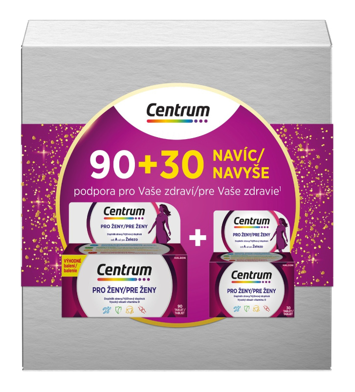 CENTRUM Multivitamín pro ženy 90 + 30 NAVÍC